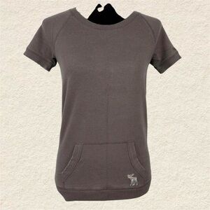 Abercrombie & Fitch Bundle of two Gray Short Sleeve Sweatshirts